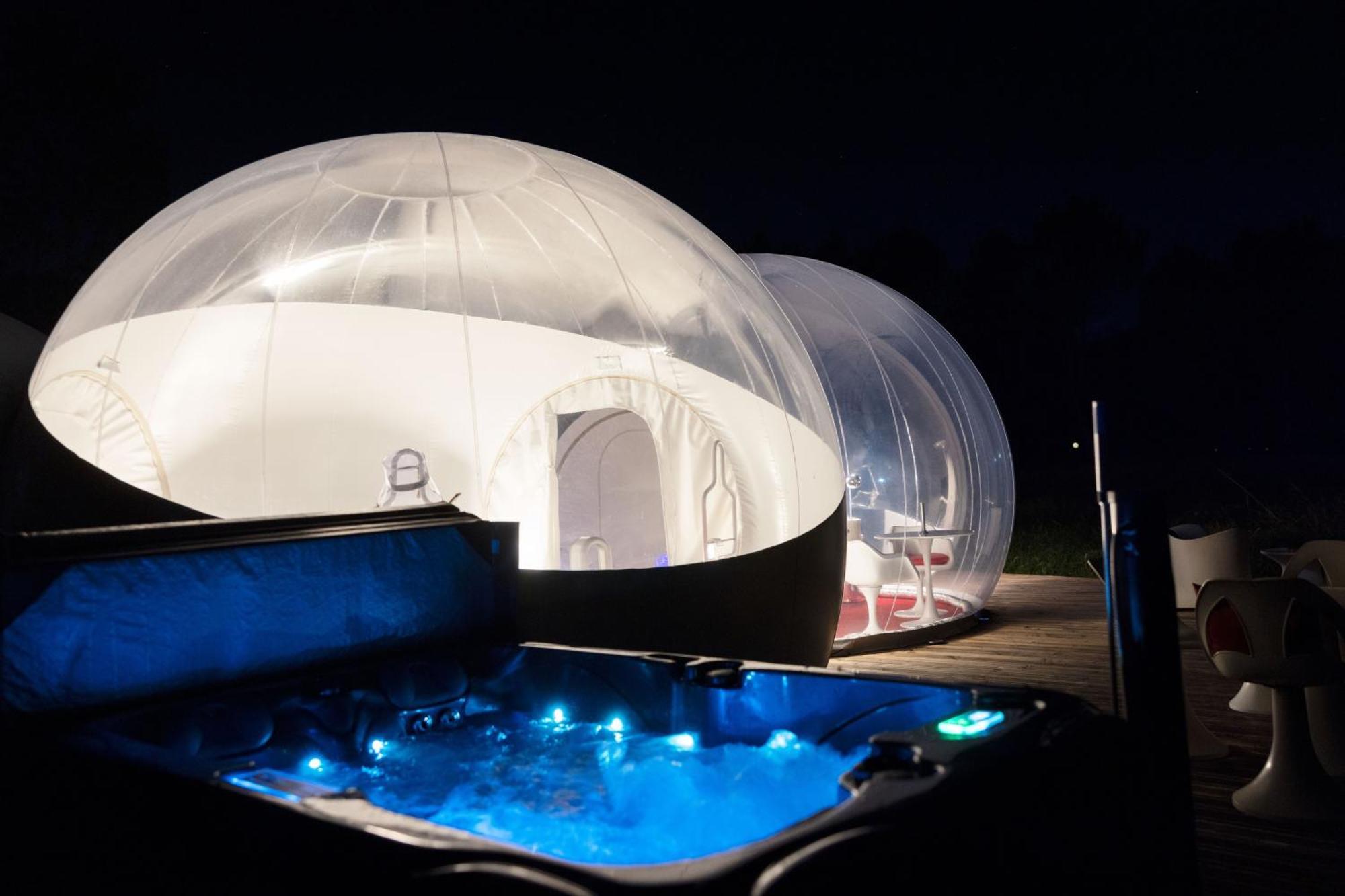 L Ost In Sensations -Hebergements Insolites Et Suites De Luxe Spa Sauna Piscine Foret Marcenais Esterno foto