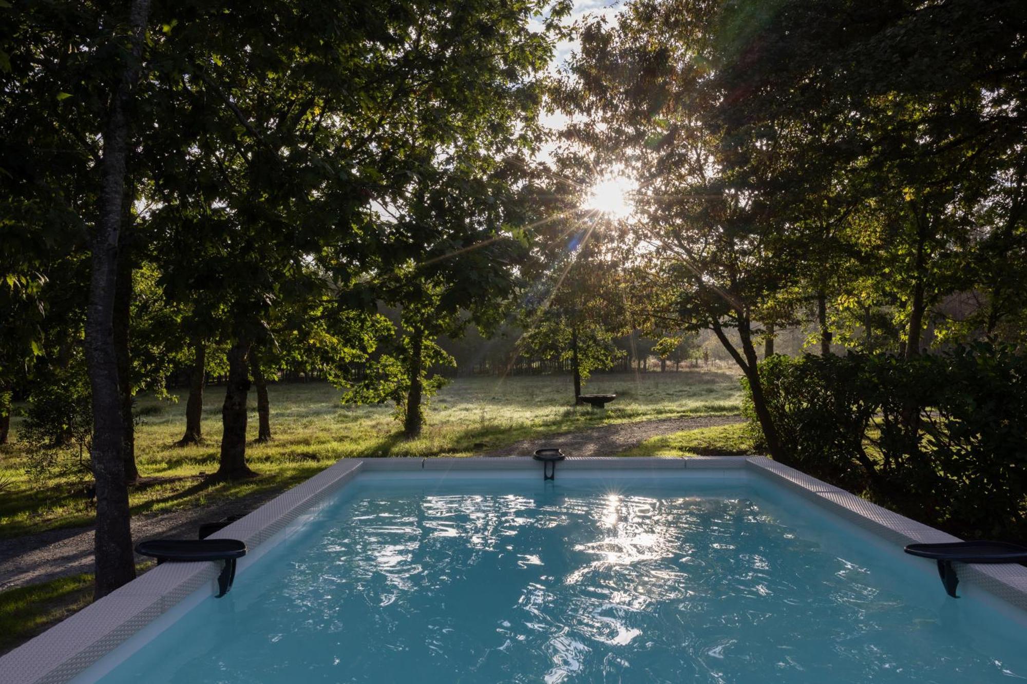 L Ost In Sensations -Hebergements Insolites Et Suites De Luxe Spa Sauna Piscine Foret Marcenais Esterno foto