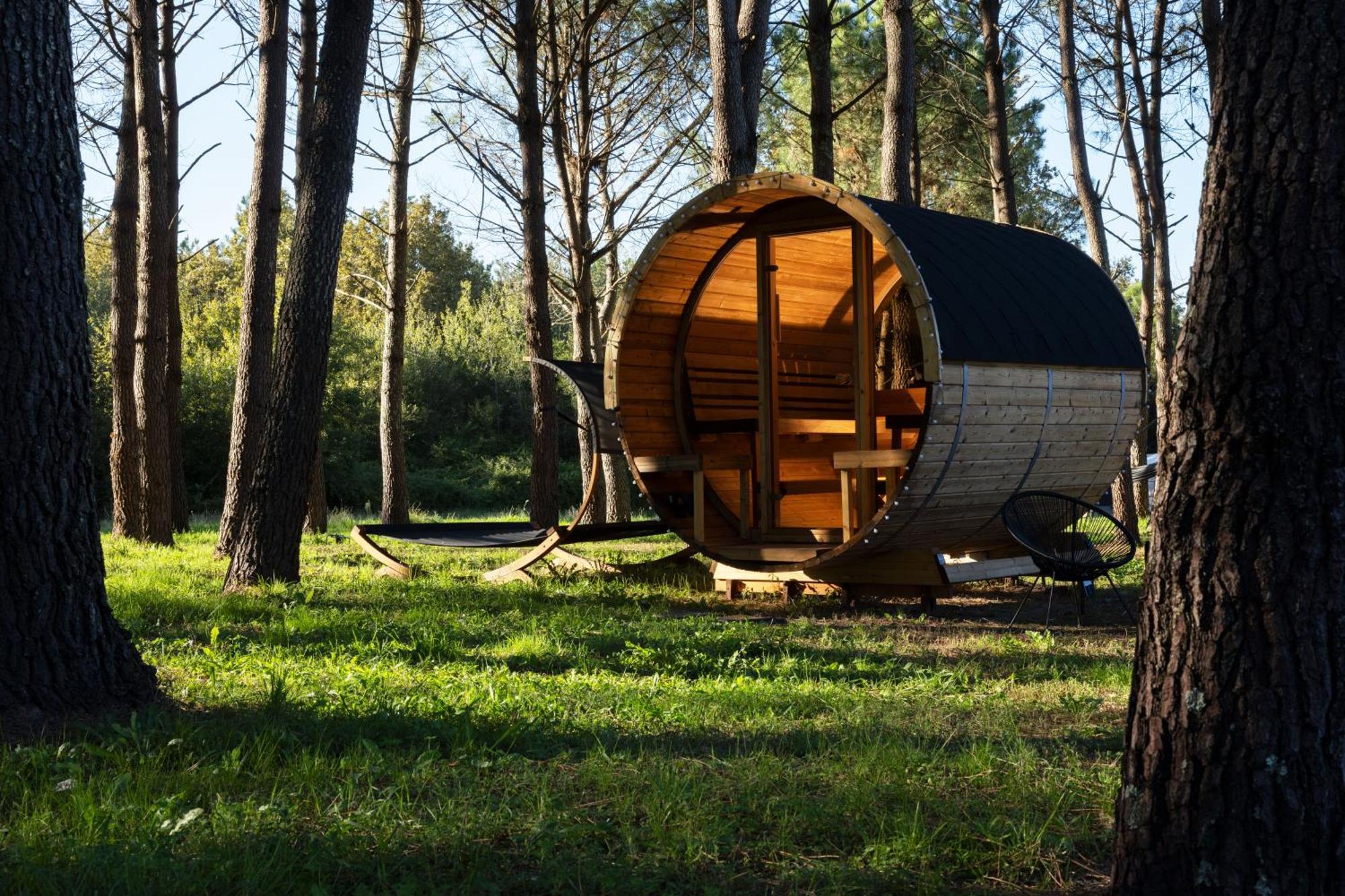 L Ost In Sensations -Hebergements Insolites Et Suites De Luxe Spa Sauna Piscine Foret Marcenais Esterno foto