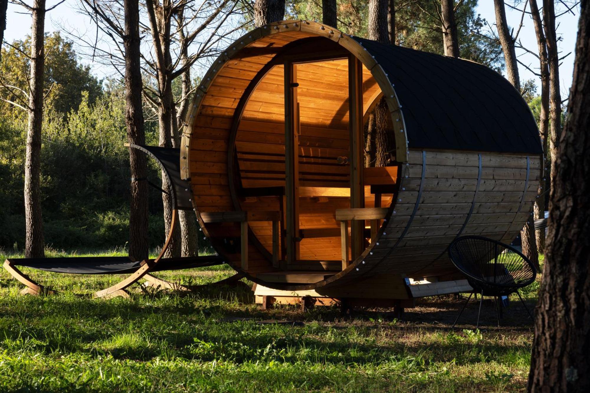 L Ost In Sensations -Hebergements Insolites Et Suites De Luxe Spa Sauna Piscine Foret Marcenais Esterno foto